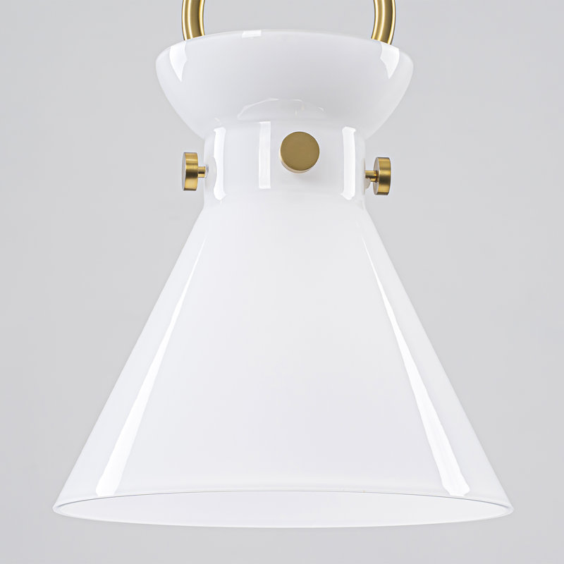 Luminaire suspendu 1 lumière moderne en métal et verre à DEL pour salle à manger