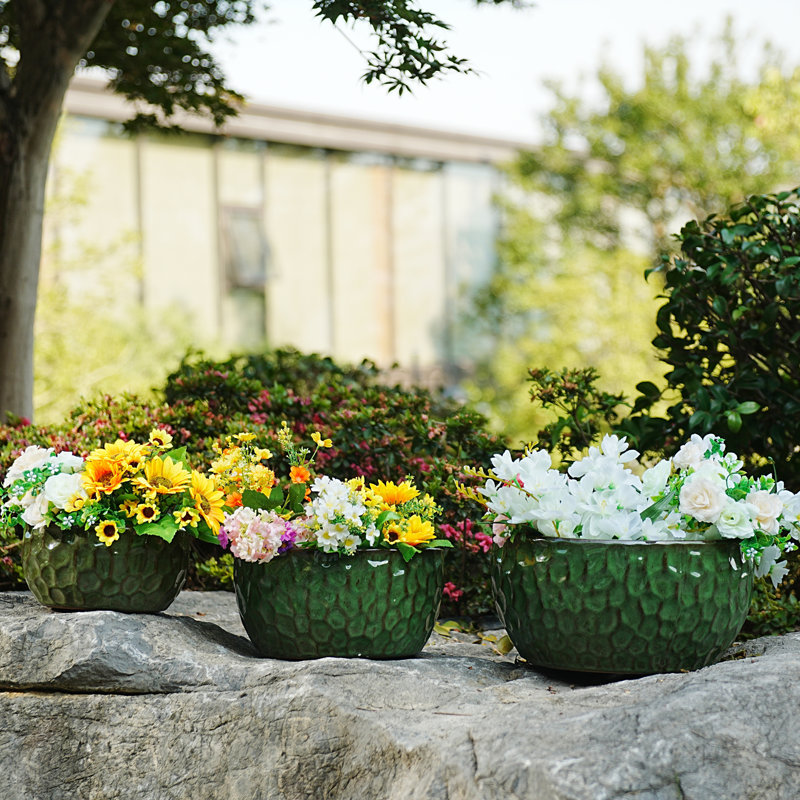 Pot de fleurs, Vert antique