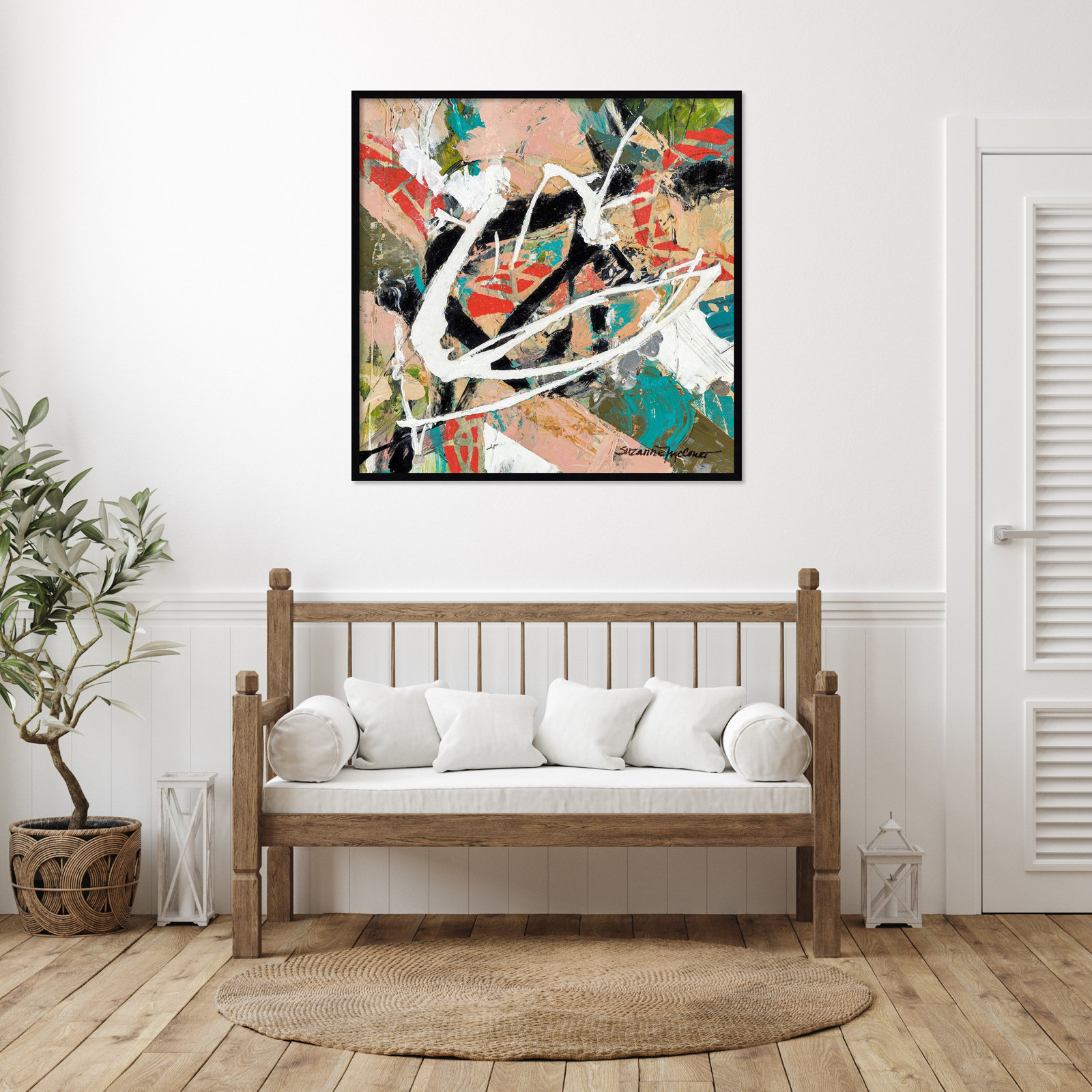 Sutter "Stacked" Print by Suzanne McCourt, 41" H x 41" W, Black