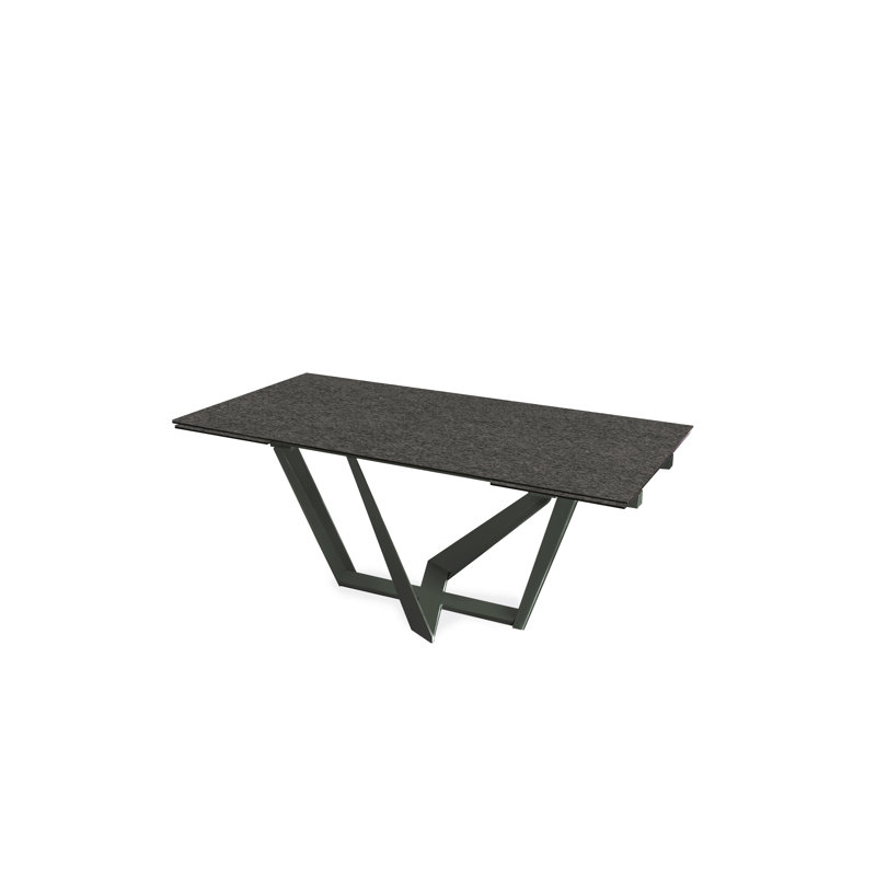 Bianca Metal Base Dining Table, Emperador, Brown/Gold