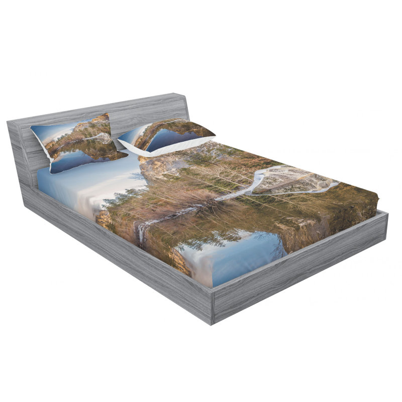 Microfiber Sheet Set, Queen Sheet Set with Fitted Sheet
