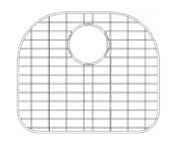 16.13" x 15.75" Sink Grid for 16 Gauge Undermount Large Left Bowl Kitchen Sink