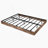 King Size Floating Bed Frame With LED Lights, Heavy Duty Metal Platform For Modern Bedrooms - Brown-730376003