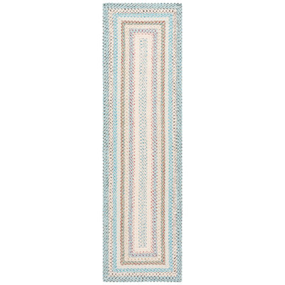Braided 322 Area Indoor/Outdoor Area Rug In Beige / Light Blue