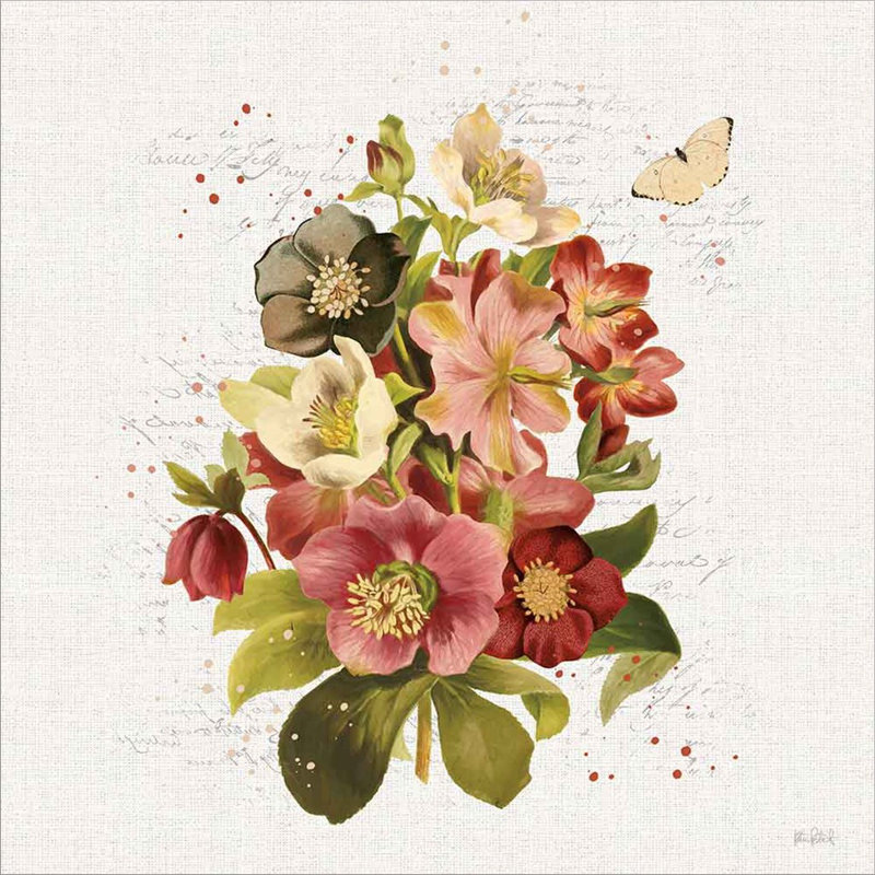 «Vintage Petals» par Katie pertiet, art mural encadré
