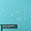 Rideau de douche bleu clair et vert clair avec 12 crochets-1046338049