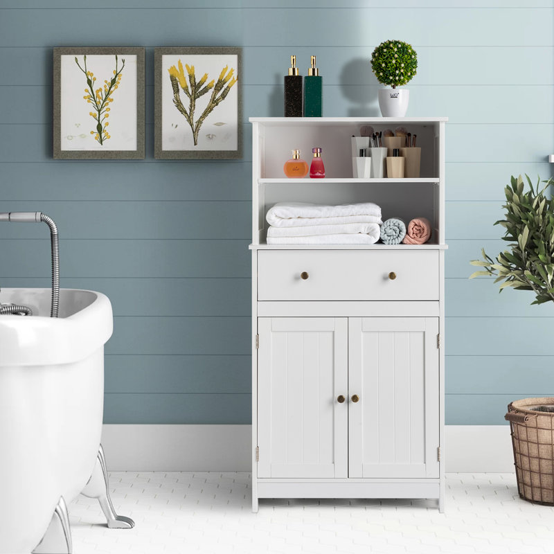 White Bathrrom Cabinet