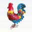 Statue de jardin coq en fer forgé, sculpture en métal pour un décor extérieur durable et rustique, idéale pour les pelouses, les fermes et les arrière-cours.