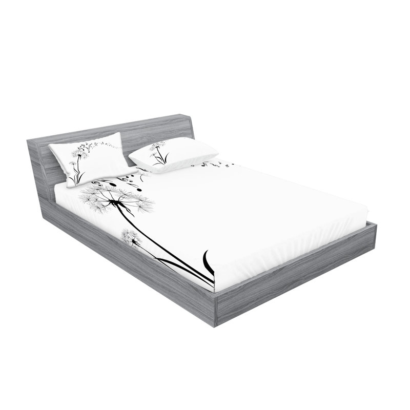 Drap-housse et coussin décoratif Ambesonne, Ensemble de draps pour très grand lit californien