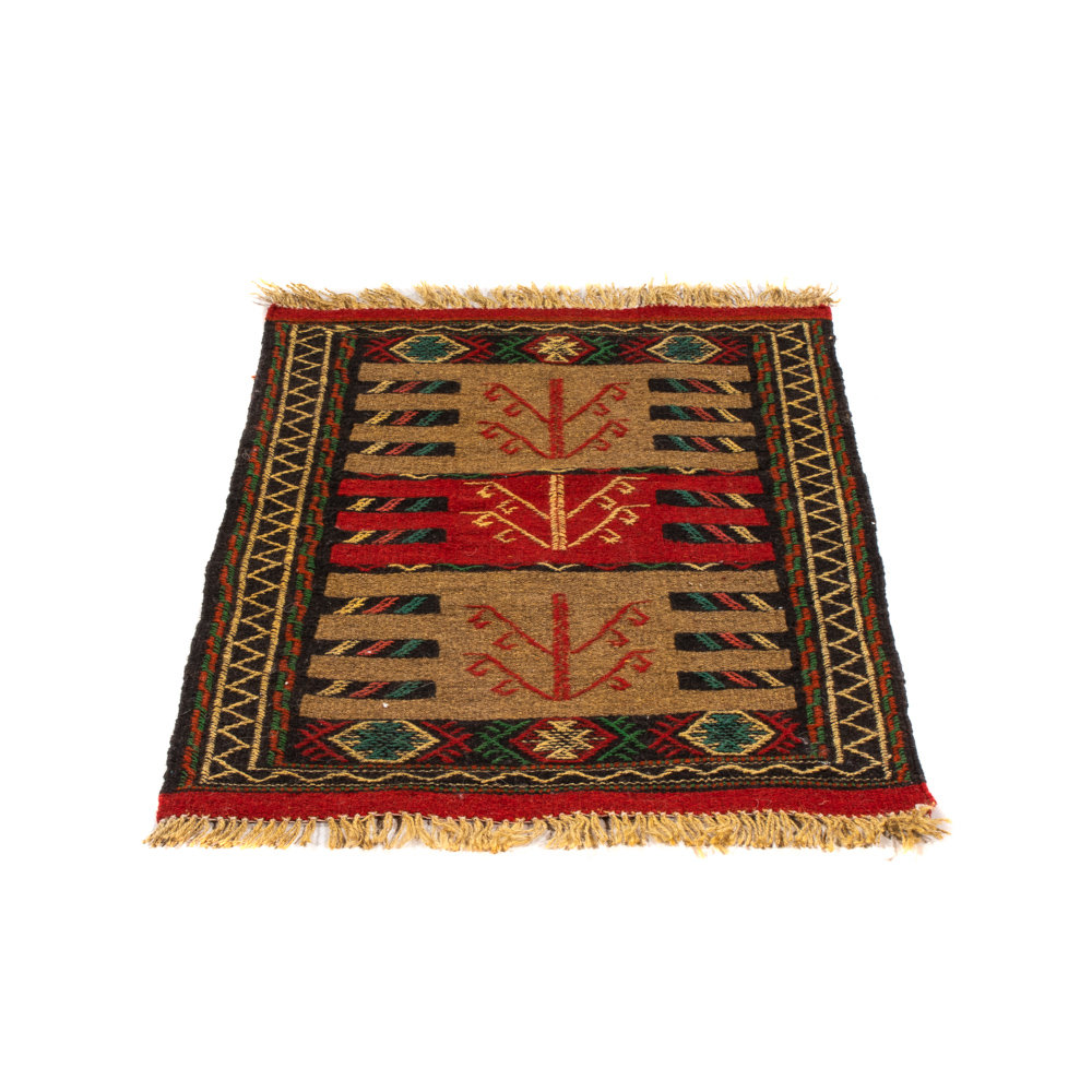 BohoLiving Kelim Teppich - Oriental - 90 x 60 cm - mehrfarbig