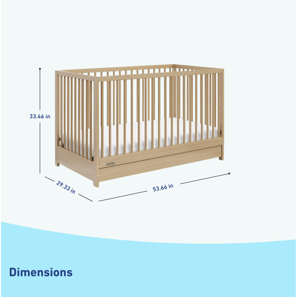 Graco Teddi 5-in-1 Convertible Crib with Storage & Reviews - Wayfair Canada