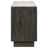 Antolino 3-Door Marble-Top Sideboard Buffet with Checkerboard Wood-Grain Doors, Tobacco Grey