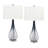 Tropea 31 in. Blue & White Glass Table Lamp-139196716