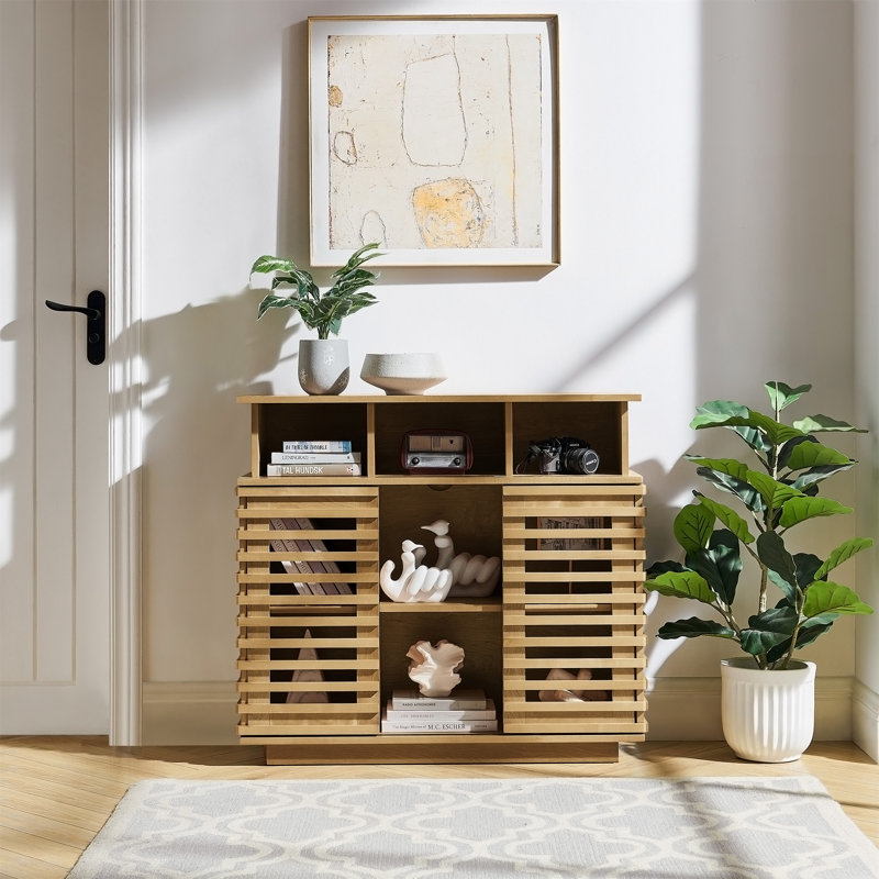 Buffet 36,1 "avec rangement, Natural Wood