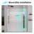 Durable 56-60 Inch Sliding Shower Door with Tempered Glass and Brushed Nickel Finish, Easy to Install and Maintain-118034460