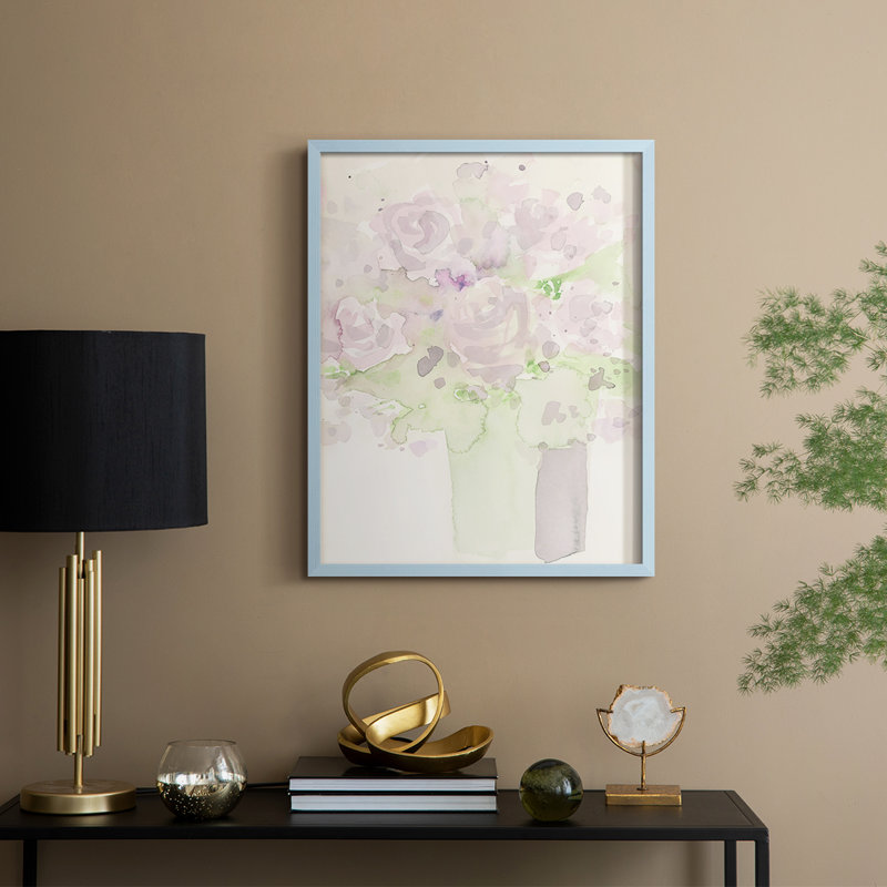 Éclat naturel I, reproduction encadrée - bois massif, H 30 po x l 24 po, Bleu