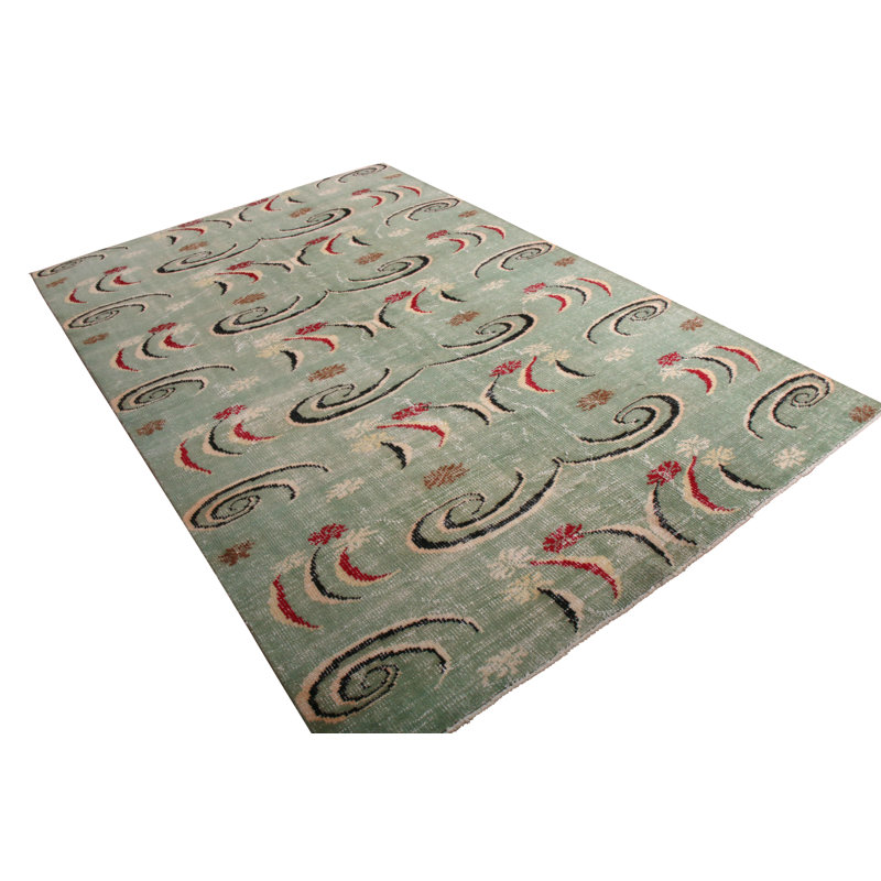 One-of-a-Kind 5'11" X 8'9" Hand Knotted Area Rug