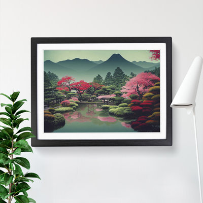 Traditional Japanese Mountains Vol.2 - Framed Print