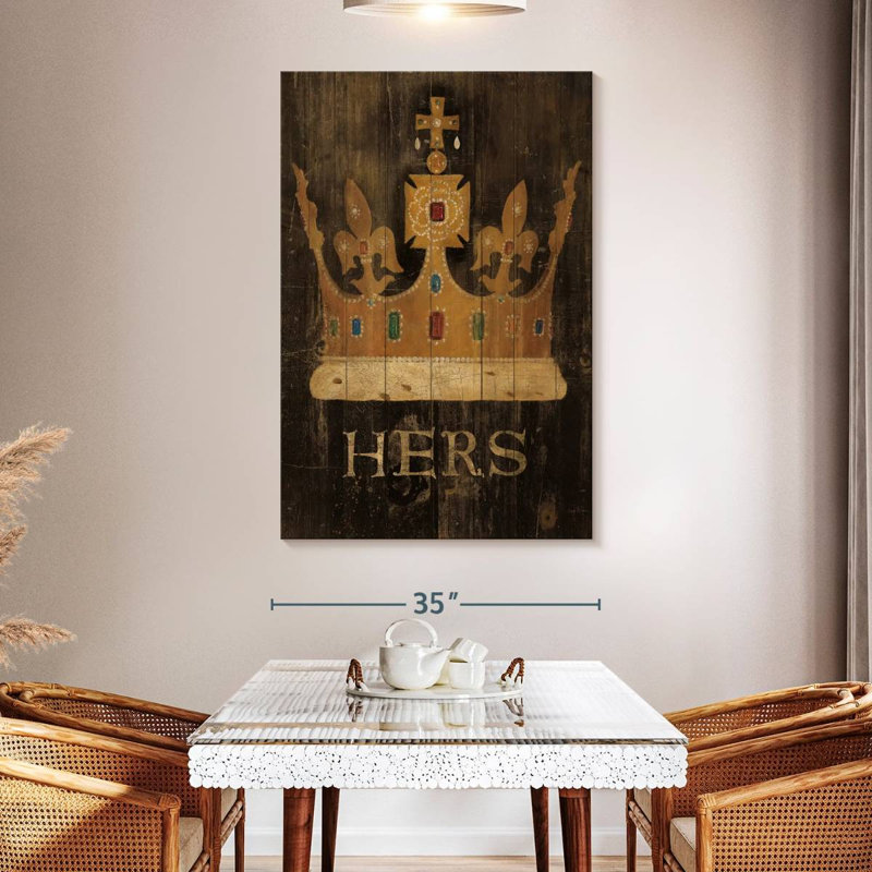 Couronne de Sa Majesté Kerner, H 51 po x l 34 po