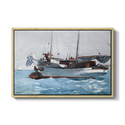 «Take on Wet Provisions», 1903 - Toile tendue avec châssis Winslow Homer
