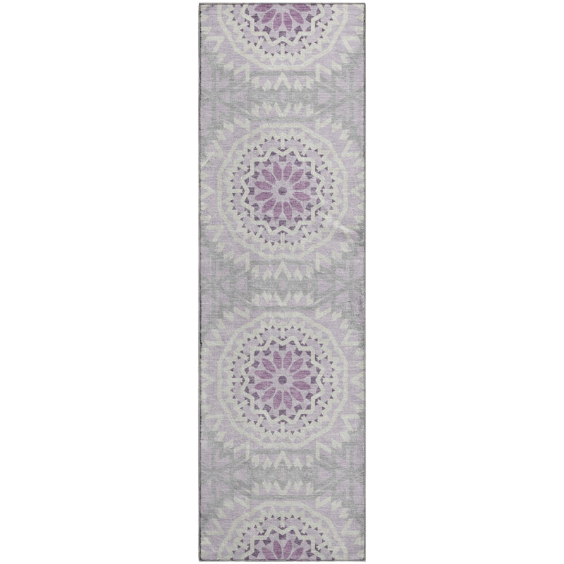 Premium Machine Washable Cerrito Lilac Rug, Runner 2'3" x 7'6"
