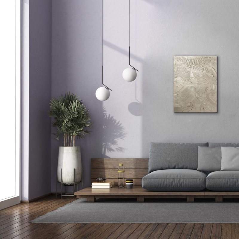  «Metallic - Silver» par Design Fabrikken, art mural sur toile, H 34 po x l 26 po