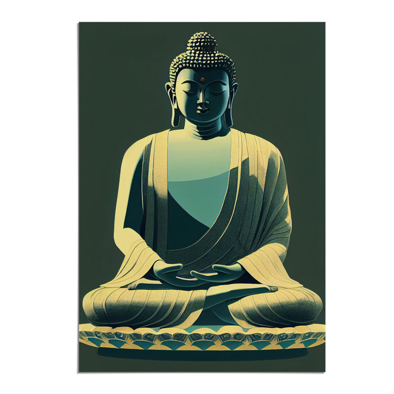 XV1022-3406X Paradise With Buddha - Print, Paper, 29.7cm H x 21cm W