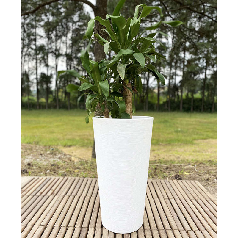 Genebra Pot Planter, White, 31.5" H x 18.11" W x 18.11" D