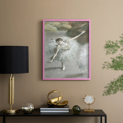 «Vintage Portrait Print», reproduction encadrée en bois massif