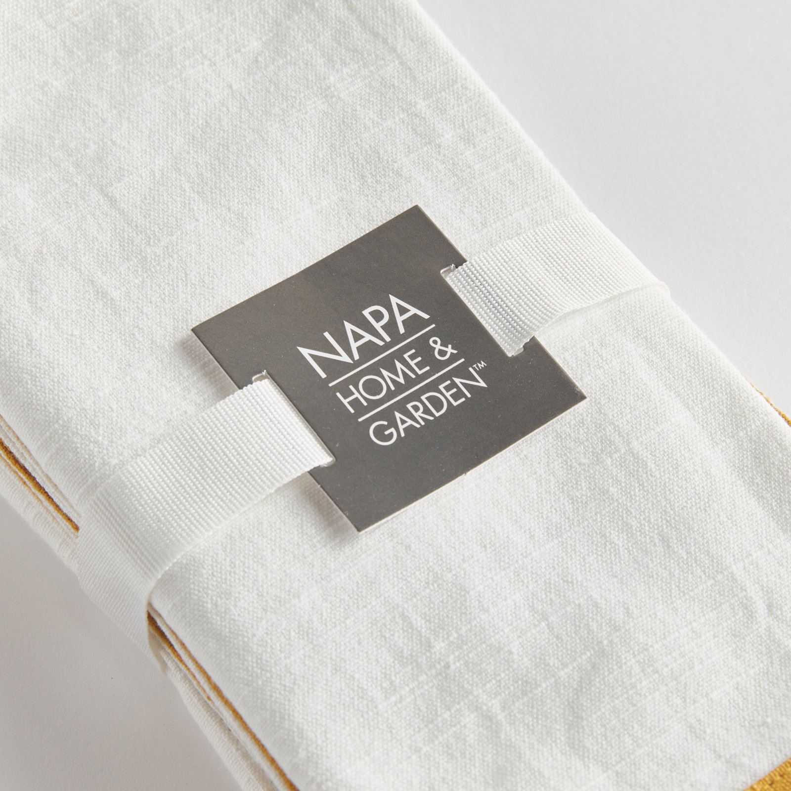 Nigel Napkin, White/Yellow