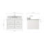 Ensemble de meuble-lavabo mural simple 31 po Ceinture-471409405-471409402