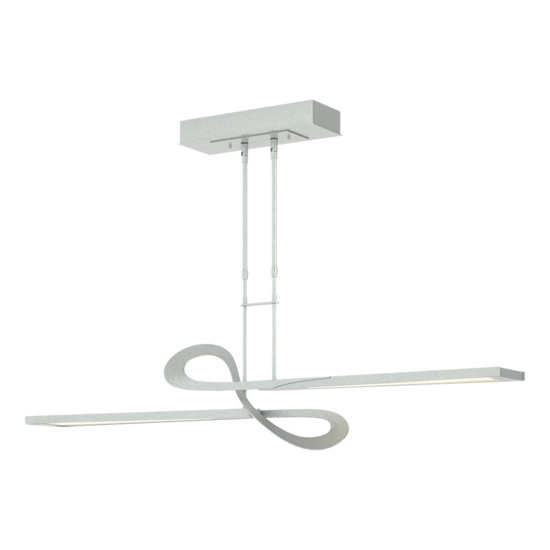Switchback Kitchen Island Geometric LED Pendant, Vintage Platinum