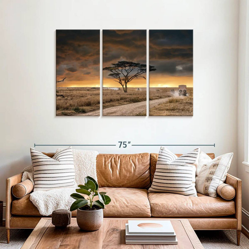 Harnek Lone Tree sur terre ferme, H 36 po x l 57 po