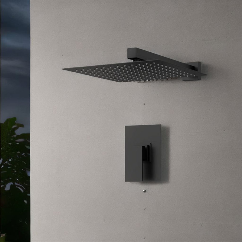 Complete Shower System, Matte Black
