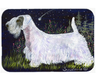 Planche à découper en verre east urban home sealyham terrier