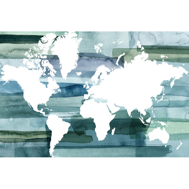 All Oceans by Grace Popp - Print on Canvas, 61cm H x 91cm W, Wrapped Canvas