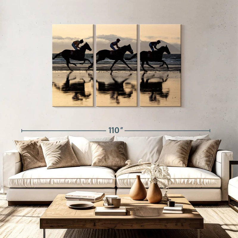 Sireci Iceland Horse Racing, 48" H x 74" W
