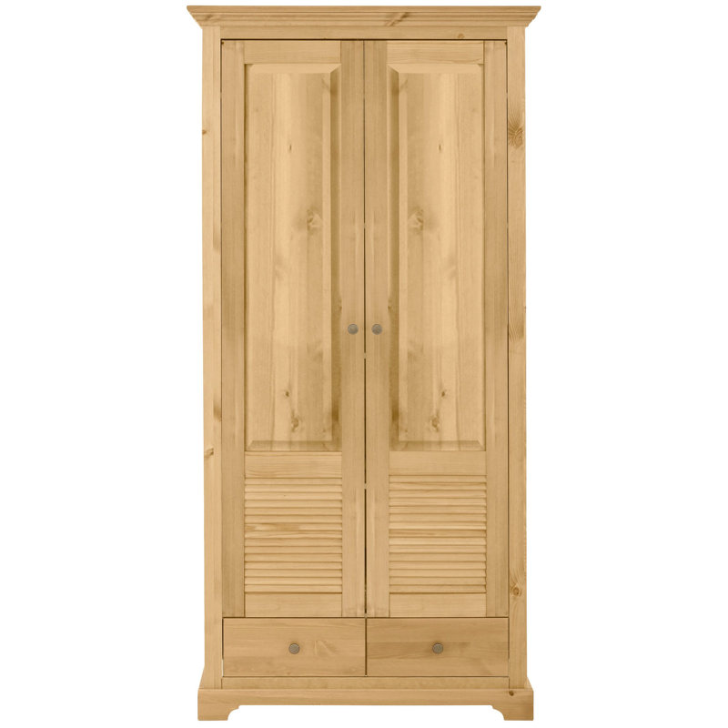 2 Door Wardrobe, Natural