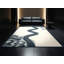 Soft Plush Kamena Minimalist Geometric Area Rug in Beige – Navy Binding-1138473478