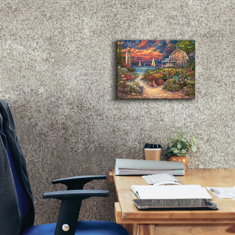 «Peace After The Storm» par Chuck Pinson, art mural sur toile, H 12 po x l 16 po x P 0,75 po