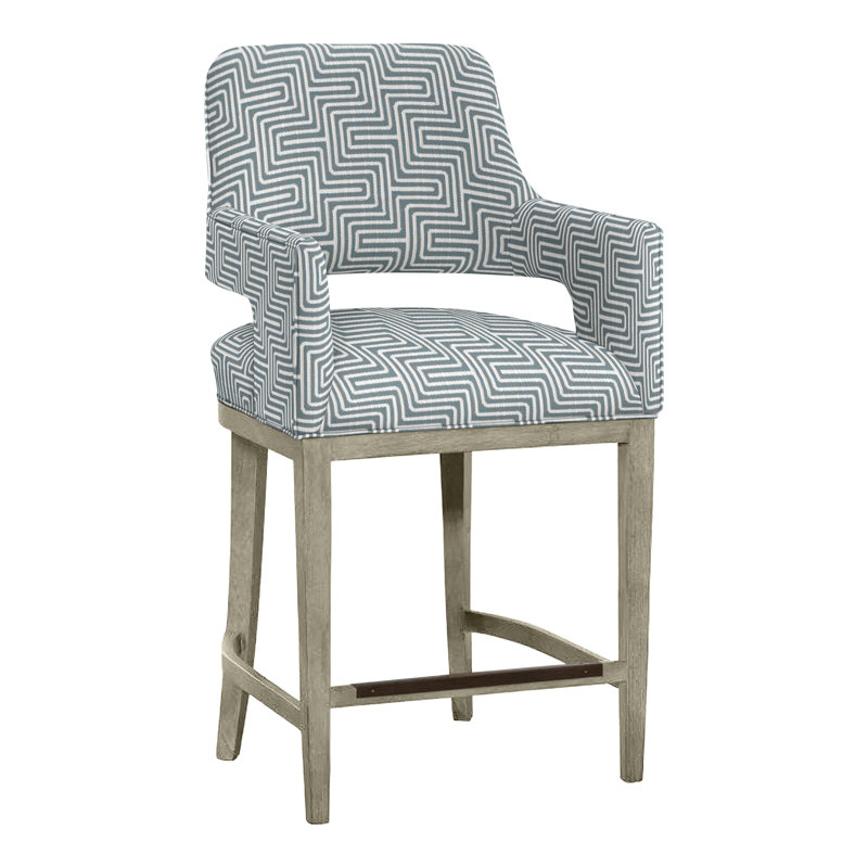 Tabouret de bar et de comptoir Josie, Amande chamois, Personnage clé perigold crépuscule