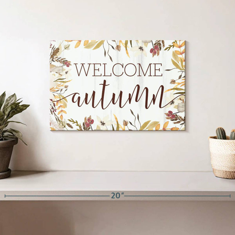 Alvord Welcome Autumn, H 8 po x l 12 po