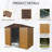 8ft x 4ft Outdoor Metal Storage Shed with Sliding Door and foundation for Backyard, Patio, Lawn-116106435-116106436