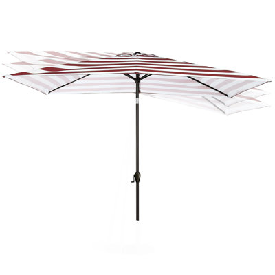 Parasol de marché rectangulaire 10 pi x 6 pi 6 po Berneita