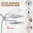 Shower Head, Rain Shower Head With Handheld Spray Combo And Adjustable Extension Arm, 3-Way Flow Regulator, High Pressure Rain Fall Hose-119401089