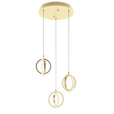 3 - Light LED Cluster Pendant