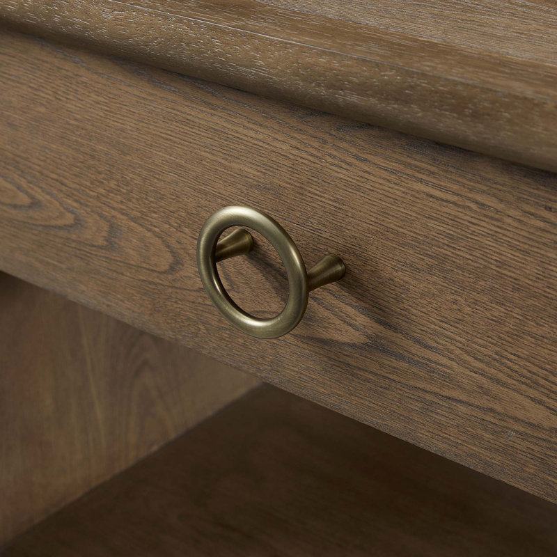 Table de bout en bois rustique avec tiroir et tablette - parfaite pour les chambres ou les salons confortables