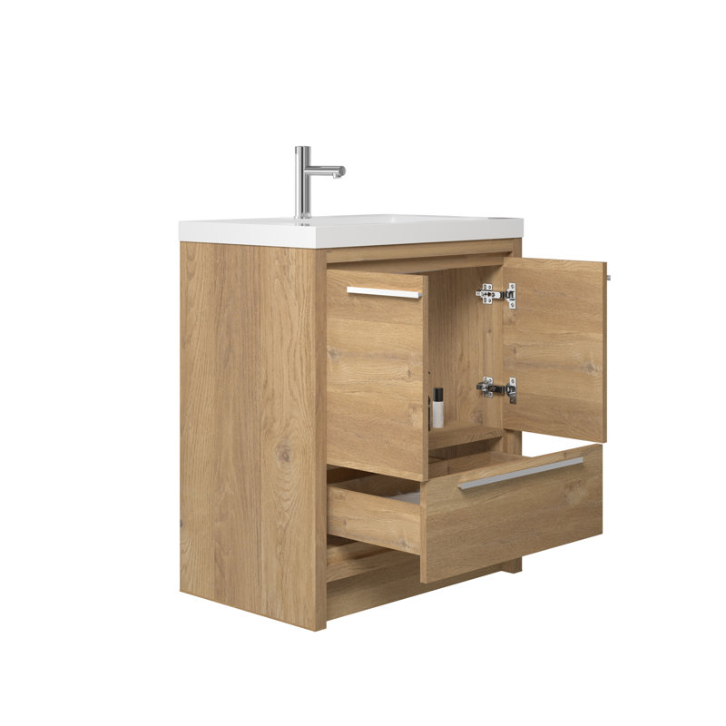 Ensemble de meuble-lavabo simple 29,5 po Lefebvre, Naturel