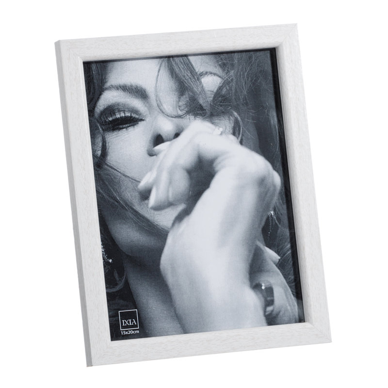 Dillingham Matte Picture Frame, 17.6cm H x 12.6cm W x 1.5cm D, White