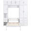 Lit simple blanc avec rangement pour tiroir